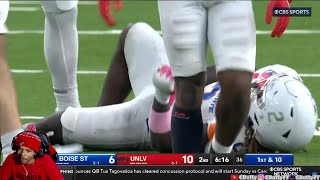 DID JEANTY GET CLAMPEDBoise St vs UNLV Full Highlights reaction [upl. by Salli]