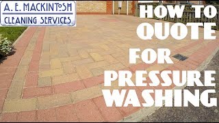 How To Quote For Pressure Washing [upl. by Nenney]