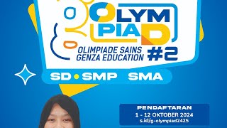 FINAL OLIMPIADE SAINS GENZA EDUCATION BARABAI  KAB HULU SUNGAI TENGAH 2024 [upl. by Elicia]