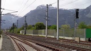 Güterzug in Brixlegg Fahrtrichtung Kufstein Tirol Austria [upl. by Mraz]