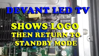 Devant LED TV logo appear then stand by mode  Easy Fix [upl. by Odnesor]