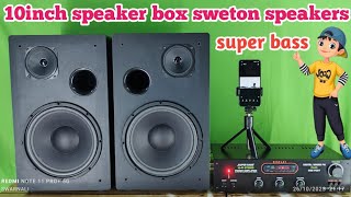 10 inch speaker box 🔊 sweton speaker box [upl. by Derfiniw]