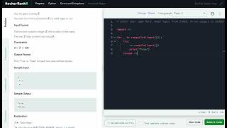 Hackerrank Python Solution 2 Errors and Exceptions  Python Incorrect Regex [upl. by Nosiram]