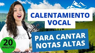 Calentamiento vocal para cantar notas altas 20 minutos Clases de canto Natalia Bliss [upl. by Epperson]