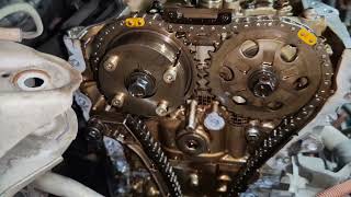 Toyota Camry Hybrid 2AR 25L Engine Timing Chain marks Replacement [upl. by Harmon]