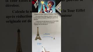 Réduire la Tour Eiffel à lÉchelle 15000 🗼  Quelle Taille Faitelle Maintenant  maths [upl. by Heringer100]