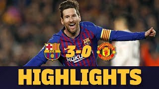 BARÇA 30 MANCHESTER UNITED  Match highlights [upl. by Hortensia]