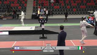 2024 385 T64 25 M E Individual Bern SUI WC RED FREILICH ISR vs GAETANI ITA [upl. by Borries]