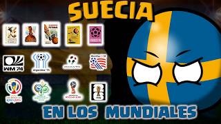 SUECIA en los MUNDIALES 19302022 COUNTRYBALL [upl. by Wesle]