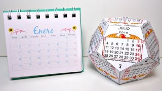 Cómo hacer tu propio calendario Parte 1  Calendarios de Escritorio 2021  MundoParty [upl. by Brabazon]