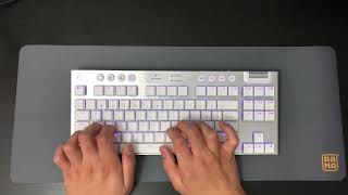 Logitech G915 White Tactile Keyboard Sound Test December 2021 [upl. by Kiele]