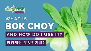 What’s Cooking with CalFresh Healthy Living What is Bok Choy – Korean Subtitles [upl. by Rednaeel493]