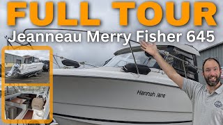 £32000 Jeanneau Merry Fisher 645 Motor Boat  Full Tour [upl. by Neeron]