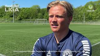 NordicBet Liga  Interview med Carl Lange fra Vendsyssel FF [upl. by Yerbua]