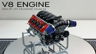 MAD RC DIY V8 Engine Model Kit for Capra VS410 Pro  Engine Model 110 [upl. by Bower]