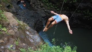 HAWAII JUNGLE WATERFALLS AND COMMERCIALS  VLOG 70 [upl. by Feigin155]