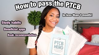 HOW TO PASS THE PTCB  in less than 1 month [upl. by Oirom]