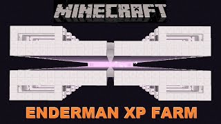 Minecraft 18 Enderman Xp Farm  Showcase  TutorialExtremely EfficientLow Cost [upl. by Annaihs]