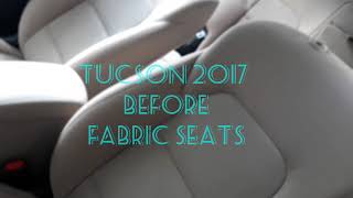 Hyundai Tucson 2017 Leather seats installed  Hyundai Tucson seat Cover  Italian leather [upl. by Etna]