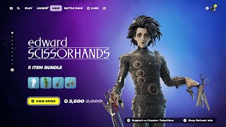 NEW EDWARD SCISSORHANDS amp MARVEL  MCLAREN CAR 2 VBuck Missions  1015 Item Shop  VBuck Report [upl. by Eleda237]