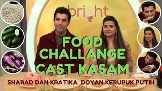 Sharad amp Kratika Bintang Kasam Ketagihan Makan Kerupuk Putih Khas Indonesia  Food Challenge [upl. by Chilt716]