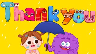 Thank you song for kindergarten l English education video l ZooZooSong [upl. by Lustick]