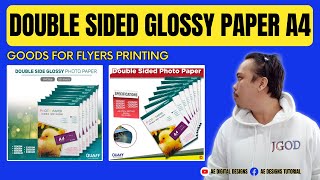 GOODS PARA SA FLYERS DOUBLE SIDED GLOSSY PHOTOPAPER  HIGH QUALITY  PHOTOPAPER REVIEW [upl. by Willmert]