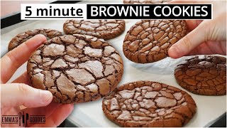 The EASIEST Fudgy Brownie Cookies Better than Brownies🔥 [upl. by Bale751]