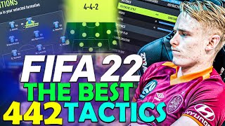 FIFA 22 THE BEST 442 CUSTOM TACTICS amp PLAYER INSTRUCTIONS  MY FIFA 22 CUSTOM TACTICS  FIFA22 [upl. by Engenia193]