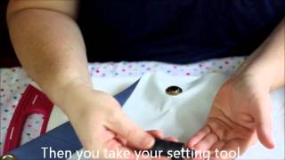 How to set a grommet using a grommet kit [upl. by Ater]