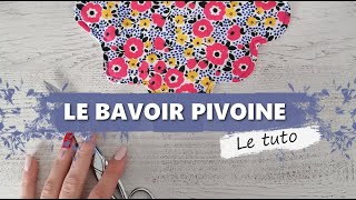 Tutoriel bavoir Pivoine bébé et enfant gratuit [upl. by Shipley]