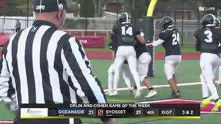 Highlights Syosset defeats Oceanside at homecoming [upl. by Maryrose]