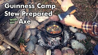 Preparing Guinness Stew Using an Axe [upl. by Zenia]