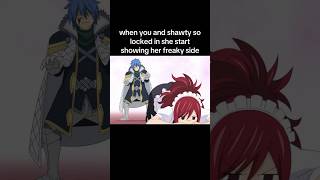 Erza Knightwalker Is Obsessed With Mystogan  Fairy Tail 100 Years Quest anime animemoments [upl. by Euqinim504]