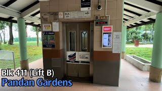 Blk 411 Pandan Gardens  1997 EM Elevator Lift B [upl. by Alyaj]