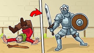 This is Totally Accurate Knight Simulator where peasants become knights or die  Half Sword [upl. by Akimet]