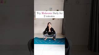 Benefits of Malasana ✅ yoga yogaforbeginners malasana beginneryoga yogapractice [upl. by Aicek]