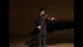 Francesco Geminiani  Sonata in B flat major for solo violin  Justin Peng [upl. by Vachill282]