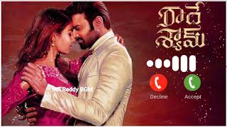 Ee Rathale Song Bgm Ringtone  Radhe Shyam Movie Bgm Ringtones  Radhe Shyam First Single Song [upl. by Donohue826]