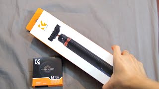 Unboxing  KampF Concept Tripod MS04 amp ND2400 Fader Variable ND Filter 52mm [upl. by Anaul131]