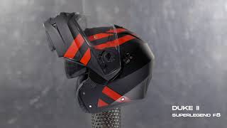 CABERG DUKE II Superlegend F8  HELMET VIEW 360° [upl. by Anelaj388]