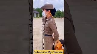 Funny Video dog check the police man  funny dog 🤣🤣😝😝 funnydogs policeman shorts technicalrohit [upl. by Kirtley]