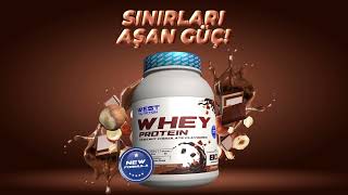 West Nutrition Whey Protein Tozu Fındık amp Çikolata Aromalı Yeni Ambalajında [upl. by Aihtela]