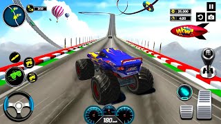 Monster Truck Game Stunt 3D  Extreme Racing car Game – Android Gameplay [upl. by Nodnnarb]