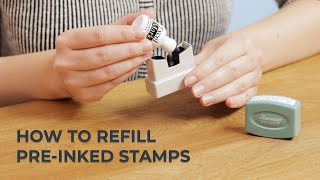 How to Refill PreInked Stamps [upl. by Aivatahs]