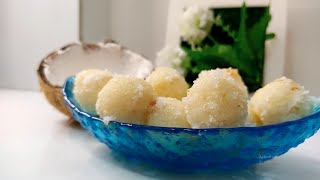 Coconut Snowballs  Coconut ice snow ball recipe [upl. by Agnot]