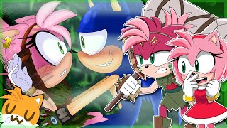 Thorny for Sonic Prime  Amy amp Thorn Rose VS DeviantArt FT Tails [upl. by Huan]