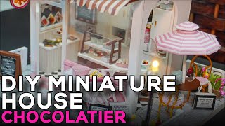 DIY Miniature House Chocolatier with Lights [upl. by Aim]