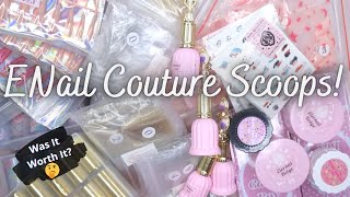 ENail Couture Scoops Unboxing 4 Scoops  Was It Worth It  123 Go Nails Bubble Gum Gel Acrylics [upl. by Katya458]