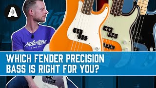 Fender Precision Bass Player vs Performer vs Professional vs Ultra  What are the Differences [upl. by Caril]